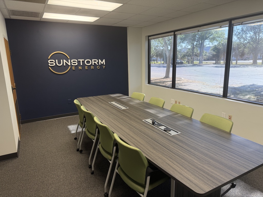 Sunstorm Energy team workspace in Orlando